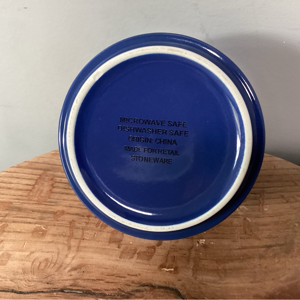 “3/$15” - Blue Ceramic Stoneware “Dip It” Bowl / Very Gently Used Condition - Picture 7 of 11